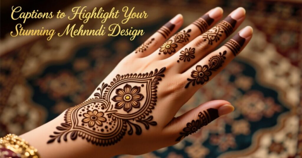 Captions to Highlight Your Stunning Mehndi Design