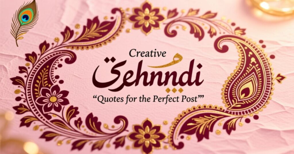 Creative Mehndi Quotes for the Perfect Post