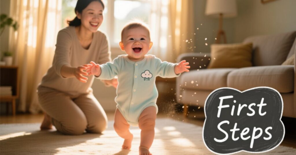 Cute Baby First Walk Captions
