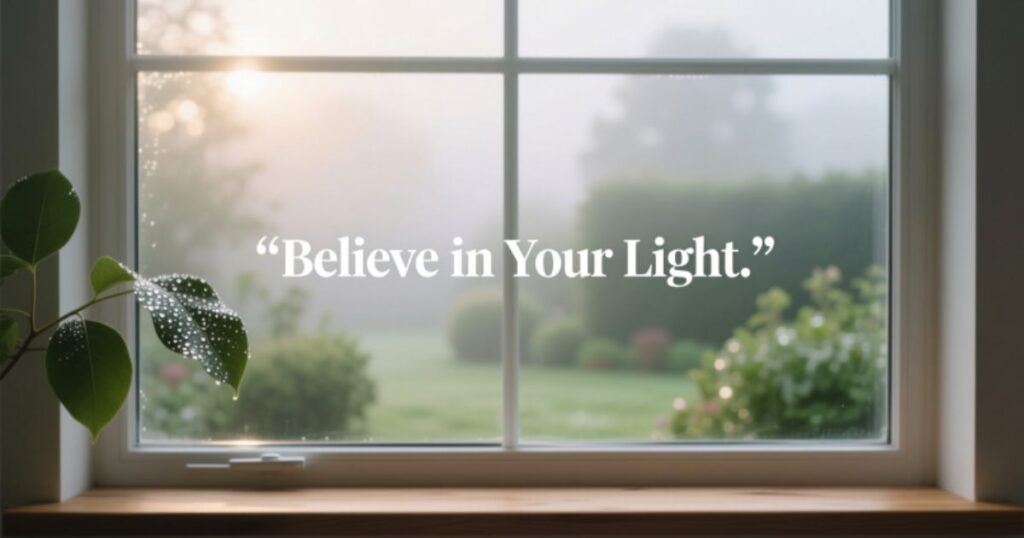 Inspirational Window Captions