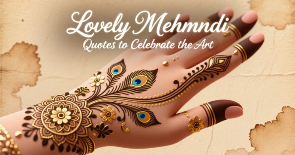 Lovely Mehndi Quotes to Celebrate the Art