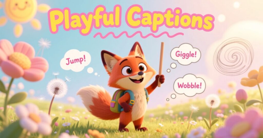 Playful Captions