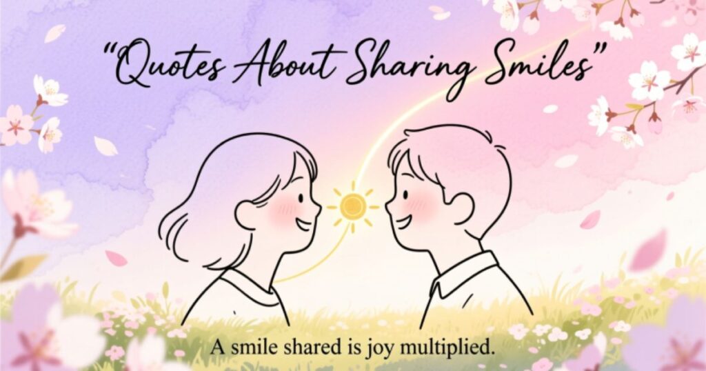 Quotes About Sharing Smiles
