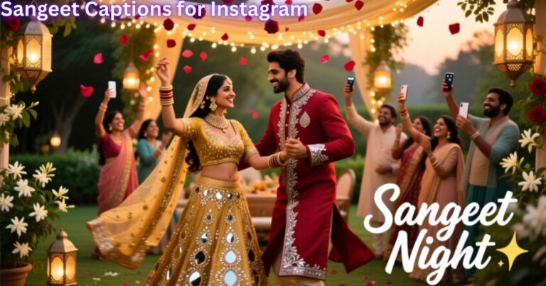 Sangeet Captions for Instagram