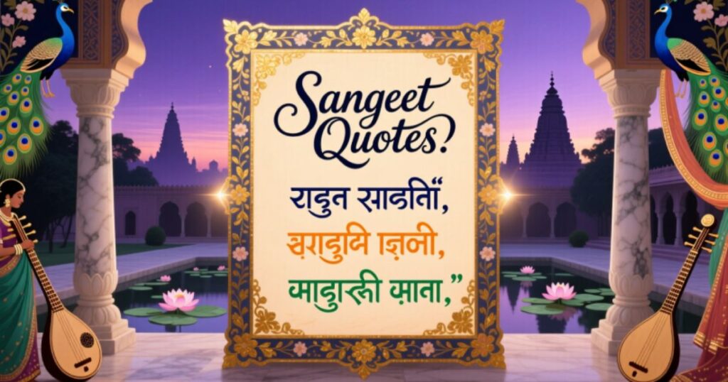 Sangeet Quotes