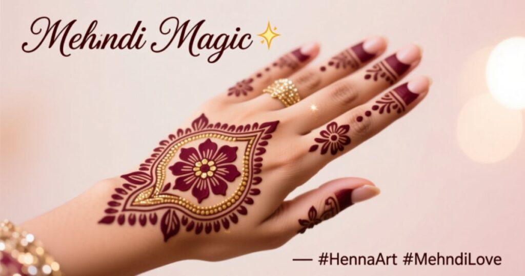 Short Mehndi captions for Instagram