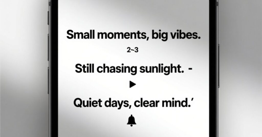 Short Sigma Captions for Instagram