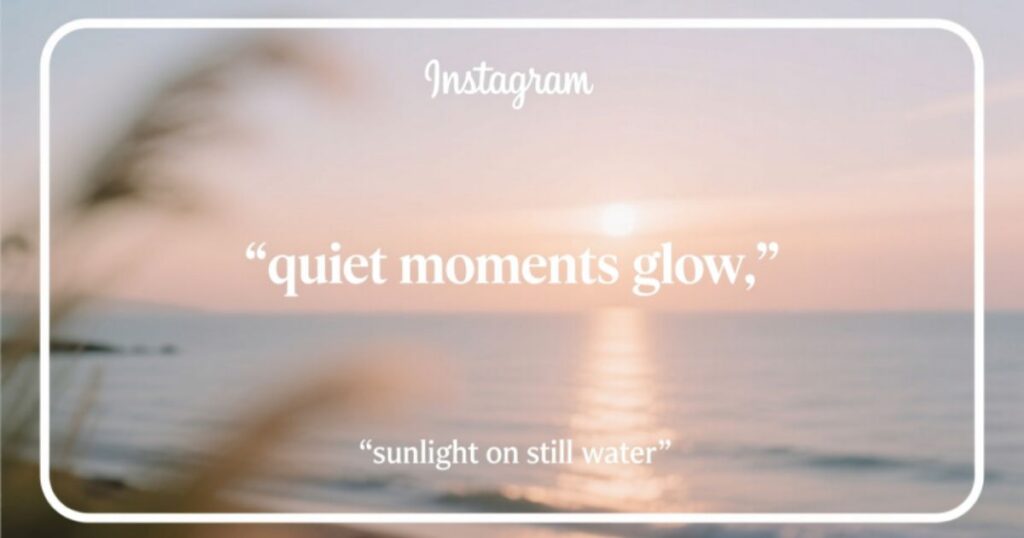 Short aesthetic Captions for Instagram