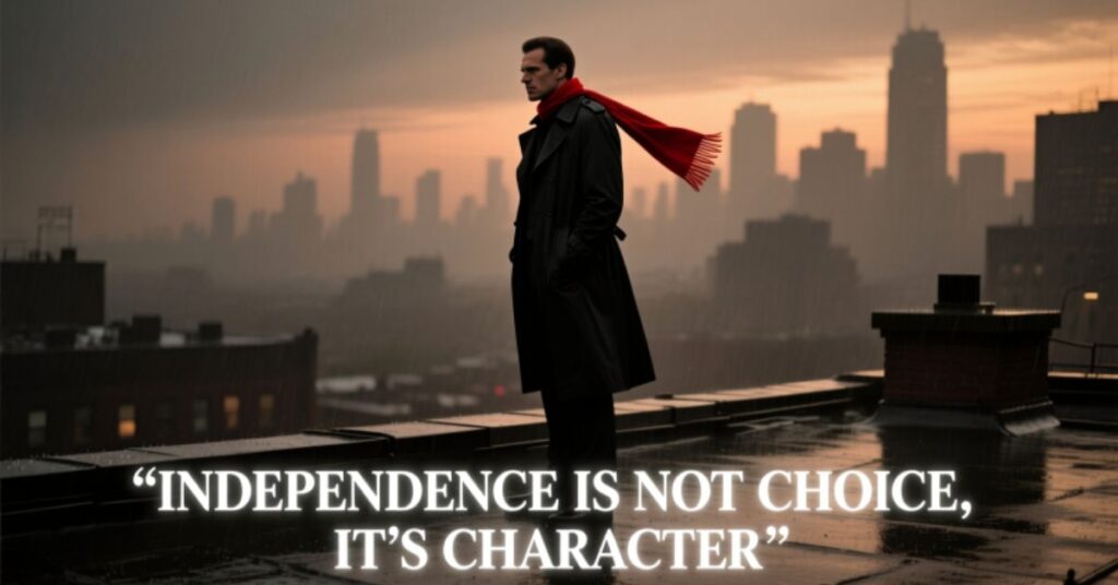 Sigma Male Captions for Independence