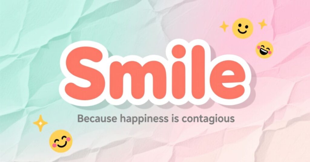 Smile Captions for Instagram Post