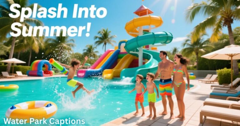 Water Park Captions
