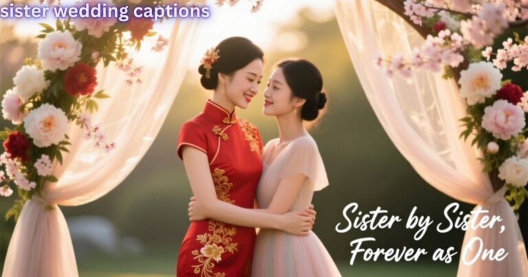 sister wedding captions