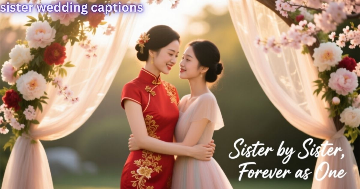 sister wedding captions