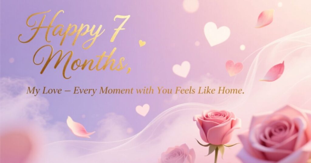 7 Month Anniversary Text for Him