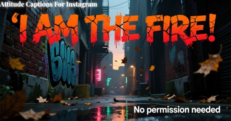 Attitude Captions For Instagram