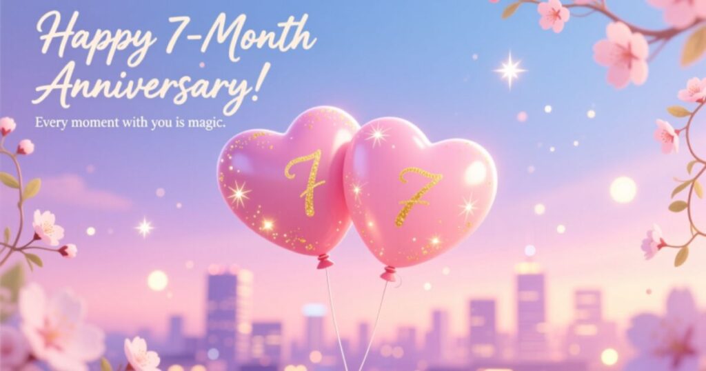 Happy Seven Month Anniversary Wishes