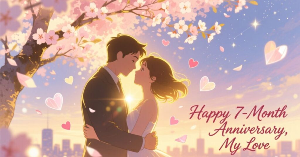 Happy Seven Month Anniversary Wishes for Husband