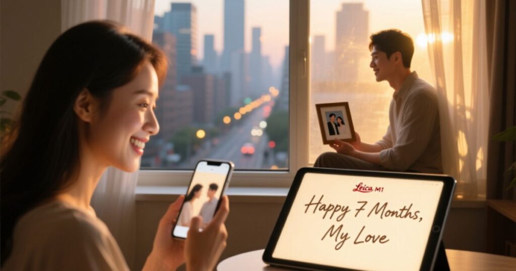 Happy Seven Month Anniversary Wishes for Long-Distance Partner