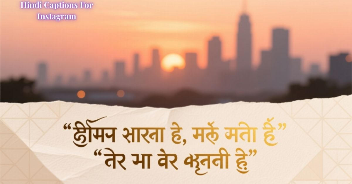Hindi Captions For Instagram