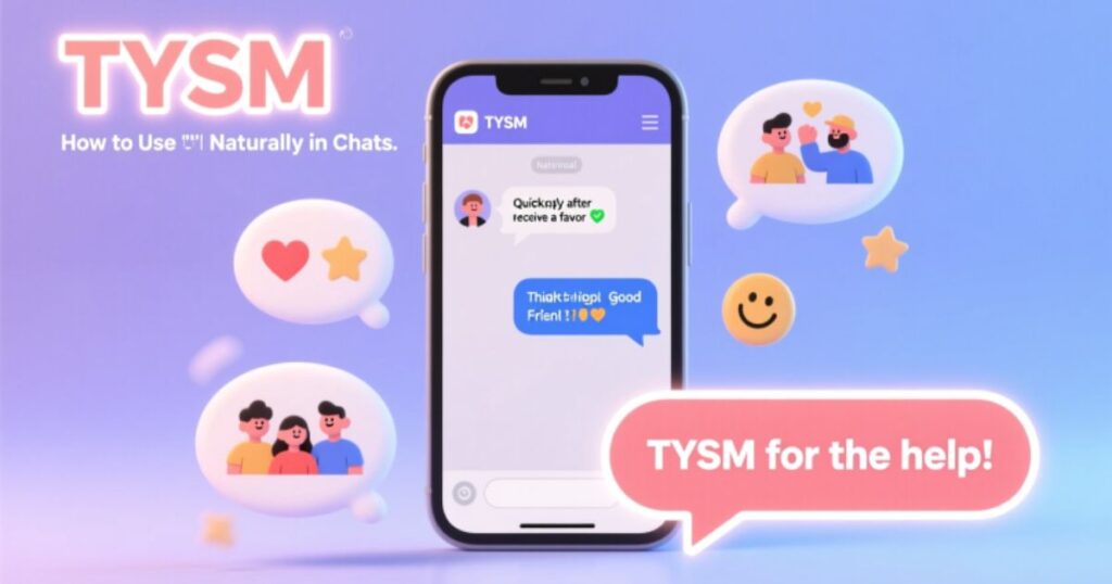 How to Use TYSM Naturally in Chats