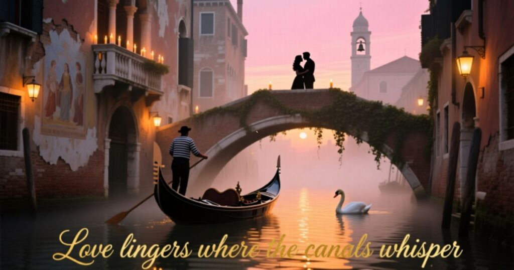 Romantic Venice Captions