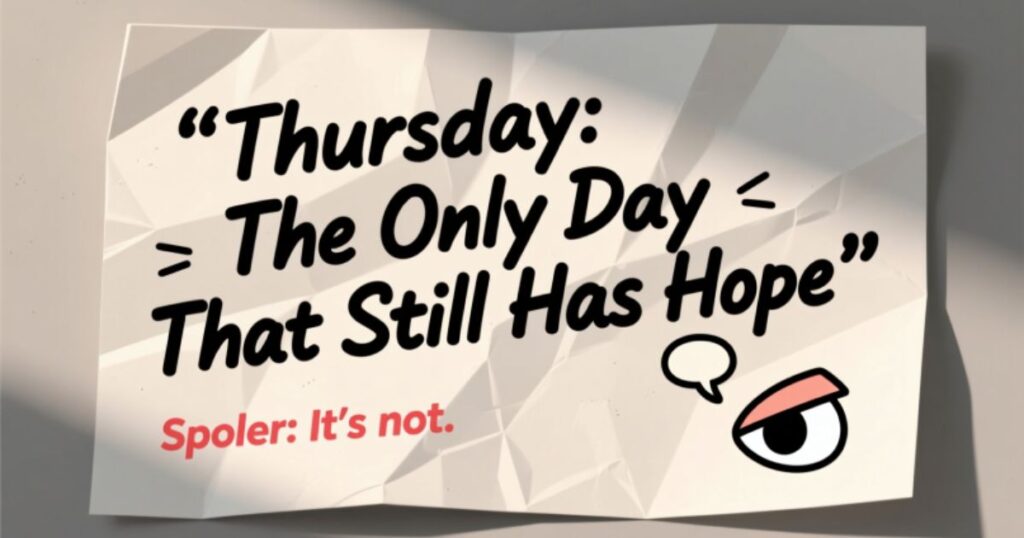 Sarcastic Thursday Quotes