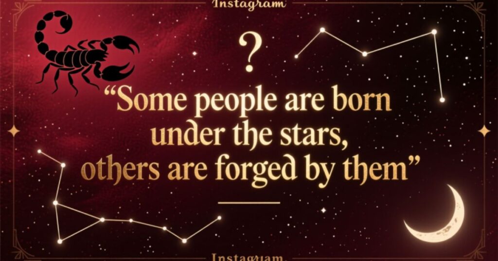 Scorpio quotes for Instagram