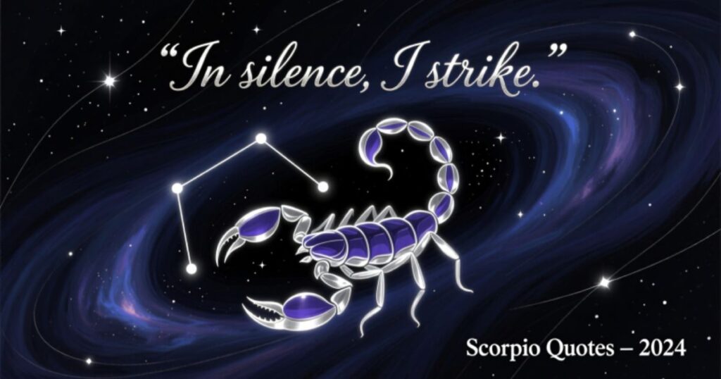 Scorpio quotes short