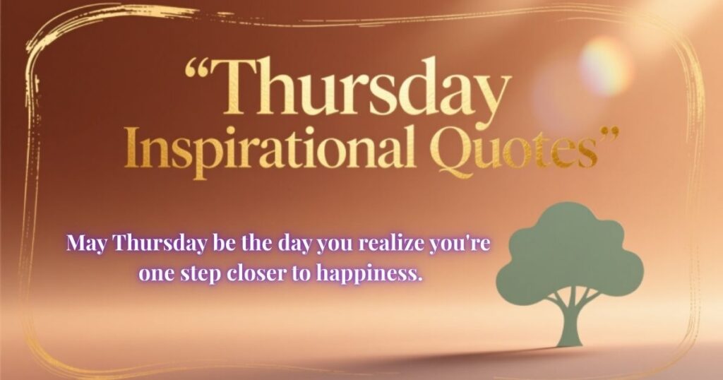 Thursday Inspirational Quotes