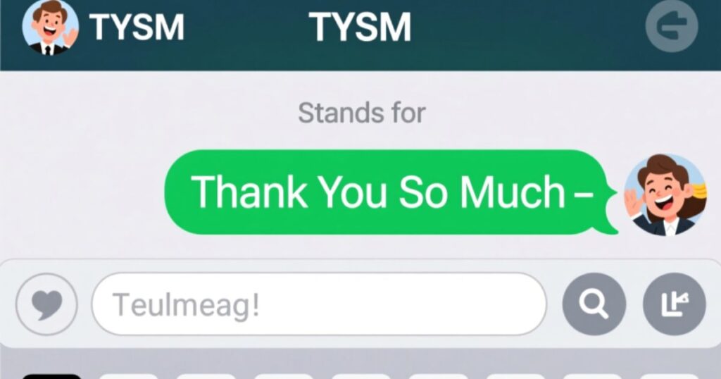 What does TYSM mean in texting